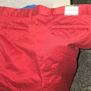 Vibrant Red Men's Khakis